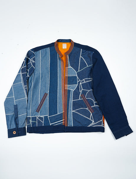 Denim Interlock and Upholstery Jacket