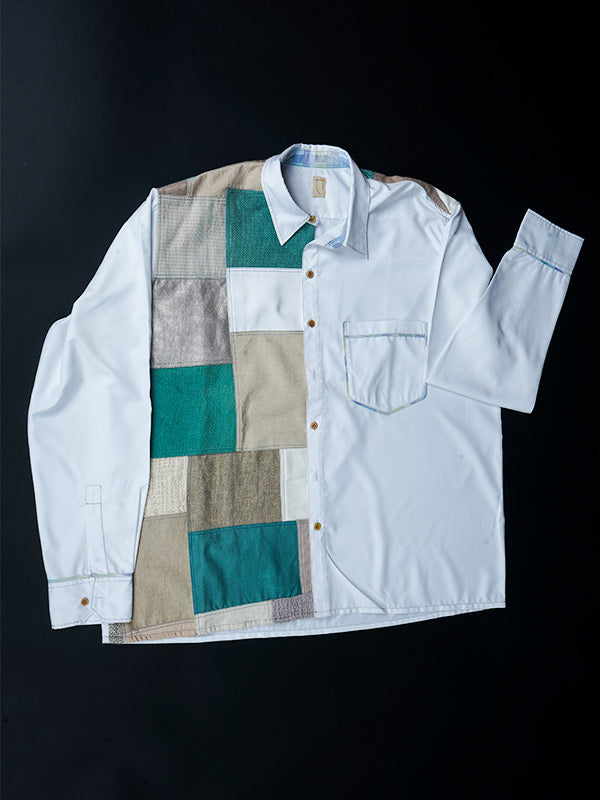 Aqua Patchwork Shirt