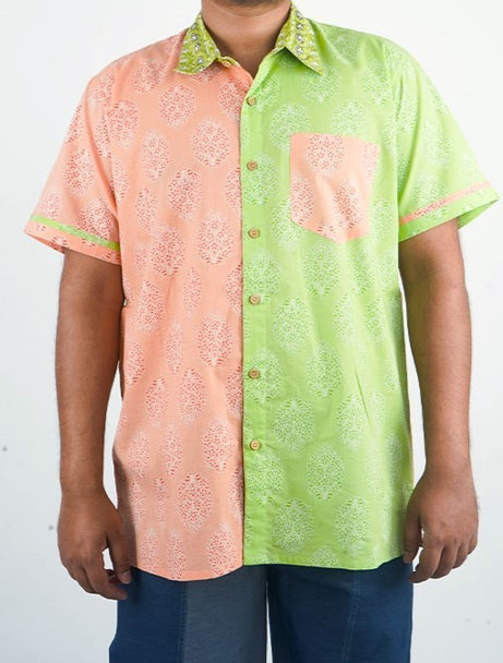 Pink Green Shirt